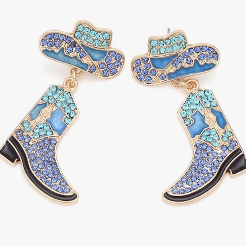 Cowboy Boot and Hat Earrings